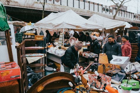 Browse Marché d'Aligre, one of the city's liveliest daily food markets