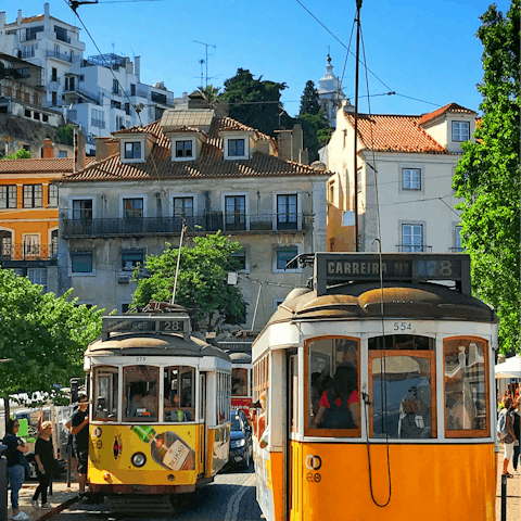 Hop on the famous 28 Tram and see the city