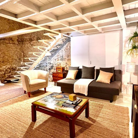 Make yourself at home in the loft living space