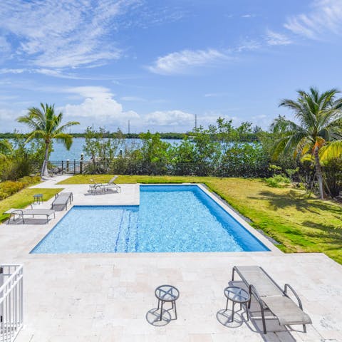 Admire the view while you take a dip in the pool