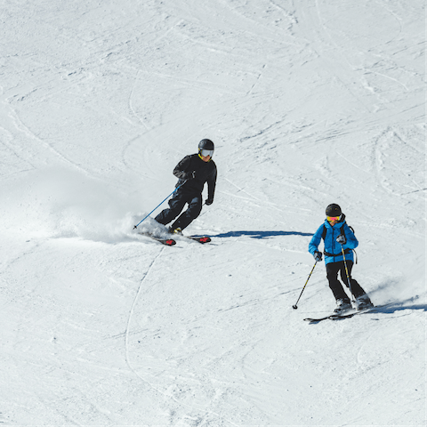 Head to some of the best slopes in the Alps – you'll have a choice within a short drive