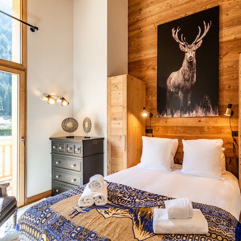 Sleep soundly in comfy, stylish bedrooms