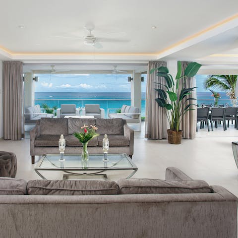 Kick back and relax in enviably elegant surroundings