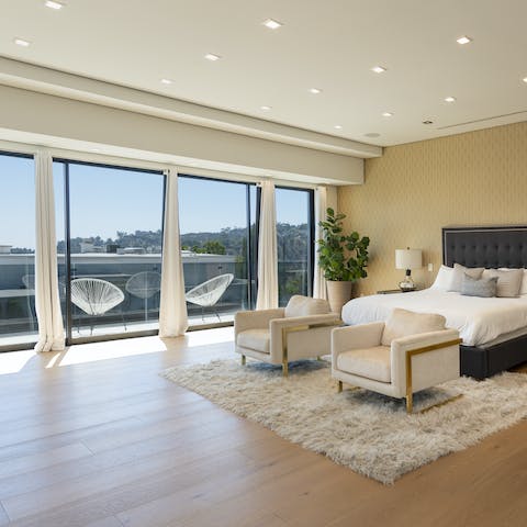 Step out onto your balcony with your cup of coffee each morning