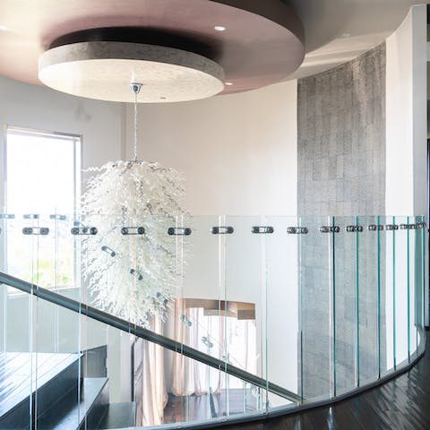 Admire the  striking design of this unique home