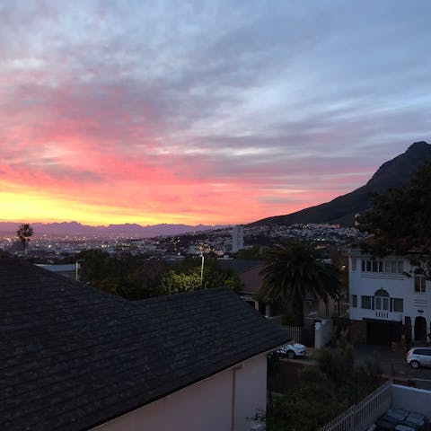 Admire the views of Signal Hill from the large windows