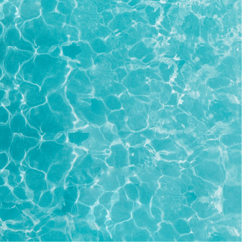 Head to the communal pool for a refreshing afternoon dip