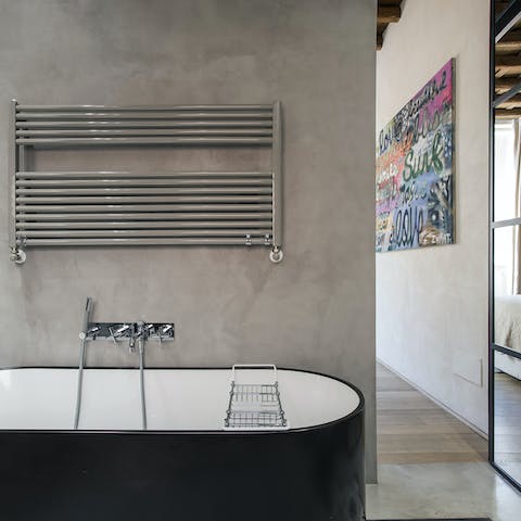 The stylish bathtub
