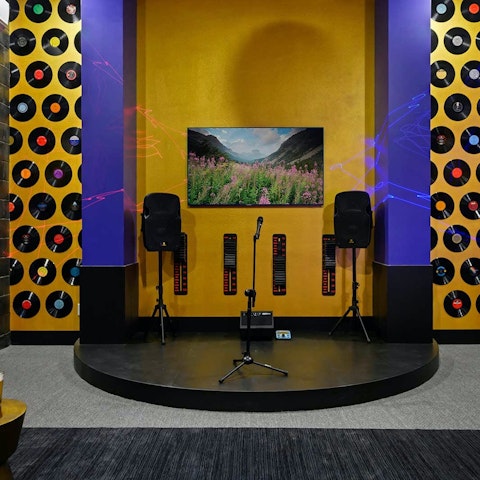 Let out your inner pop star in the karaoke room