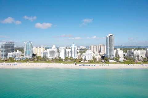 Spend the day in South Beach, known for its pastel Art Deco buildings and sandy coastline, around a sixteen-minute drive away