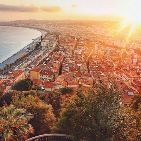 Take a day trip to nearby Nice, just a short drive away