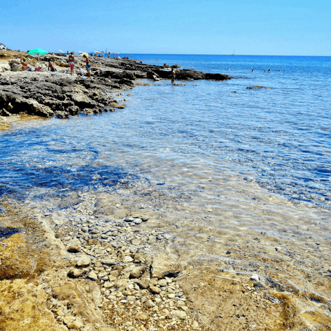 Make the most of the Ionian sea, just 300m away