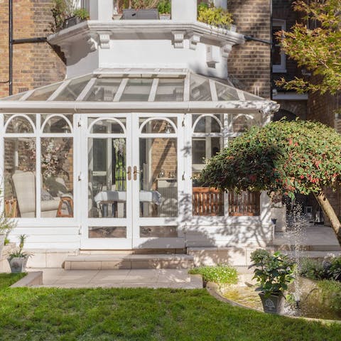 tranquil conservatory space