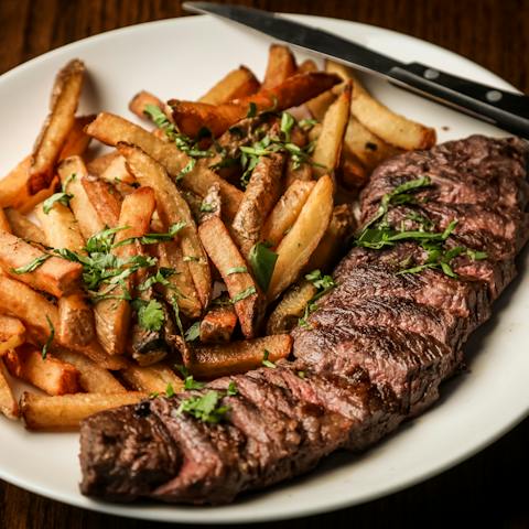 Try magret de canard at a nearby restaurant