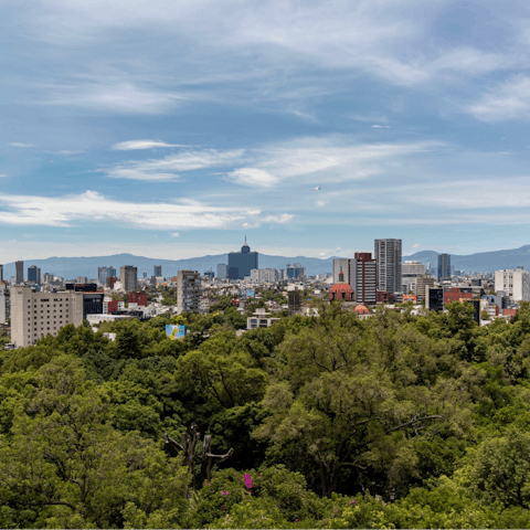 Explore the leafy parks and bustling eateries of Mexico City