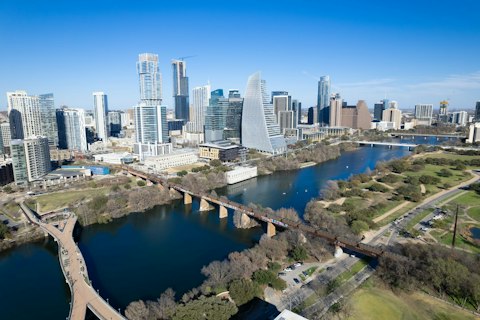 Explore the heart of Downtown Austin, a ten-minute drive away