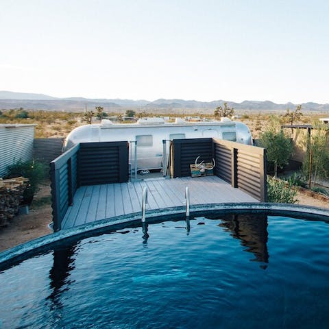 Beat the heat with a swim in the cowboy tub