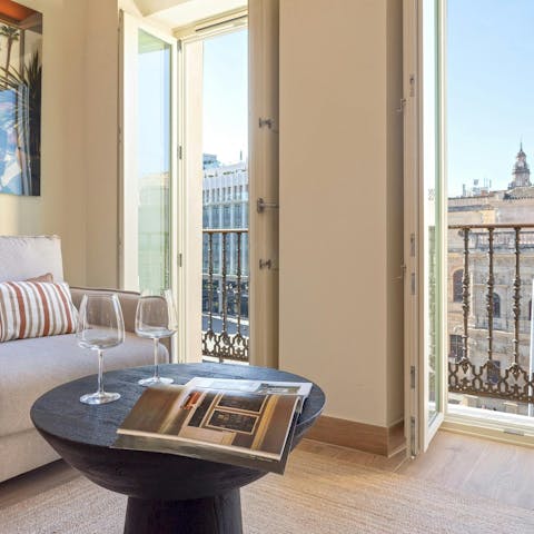 Take in the fantastic views with a glass of Vino de Naranja