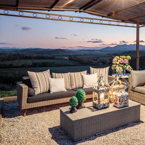 Make the panoramic terrace the meeting point for pre-dinner cocktails