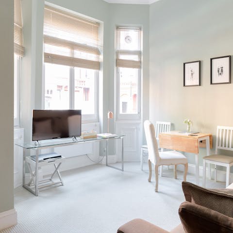 Kick back and relax in the bright living room