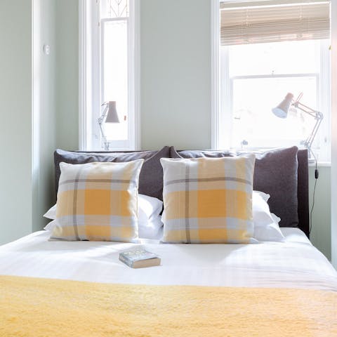 Enjoy a serene night's sleep in the comfortable bedroom