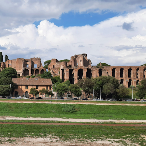 Stroll to the historic Circus Maximus, twenty minutes away
