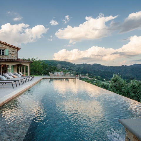 Find a wonderful sense of peace while relaxing by the pool