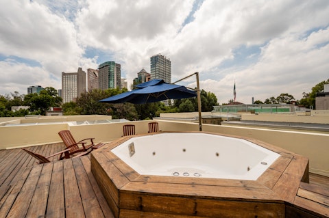 Soak above the Polanco skyline as the city stretches out