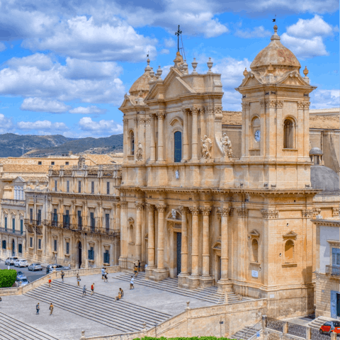 Adventure along the coast to nearby Noto – just 18 kilometres away