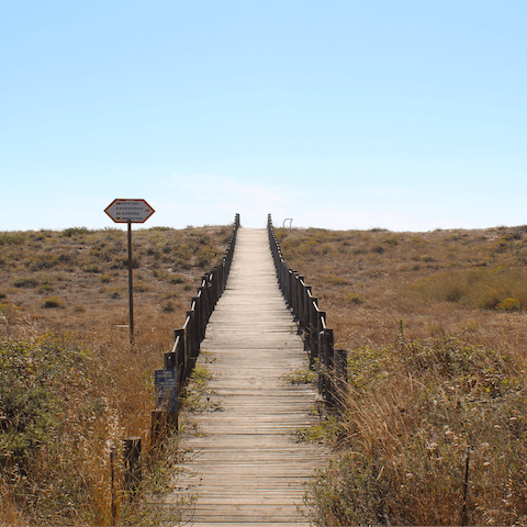 Embrace the refreshing spirit of the sea from Moledo beach – a short drive away