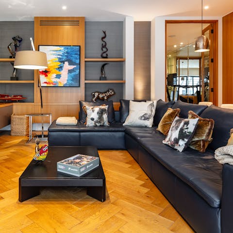 Cosy up in the media room for a film night