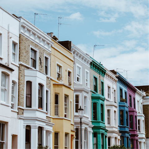 Step out the door and explore the stylish Notting Hill