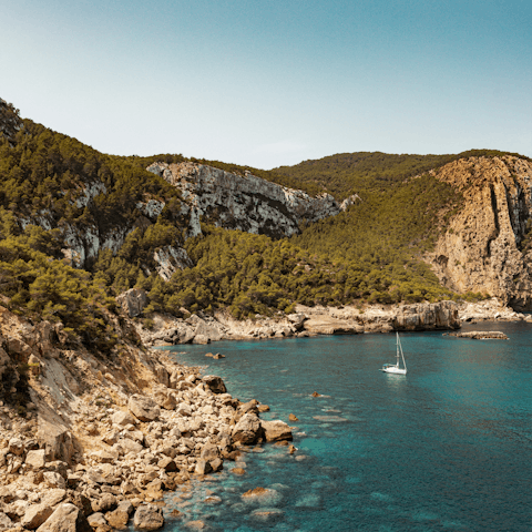 Fall in love with Ibiza while exploring the coast