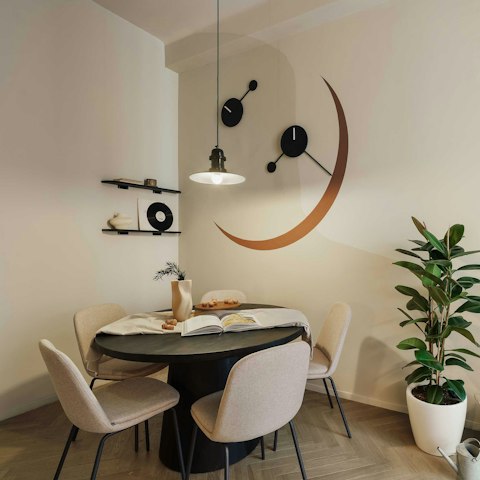 Share a bottle of wine around the dining table