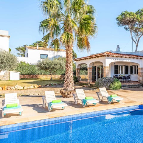 Soak up the sun then cool off in the saltwater pool