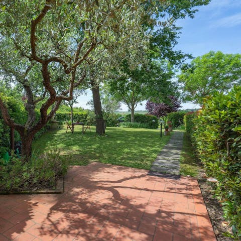 Soak up the sun in the garden