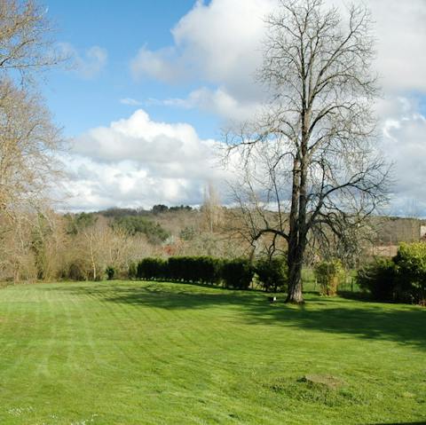 Stroll the property's expansive grounds