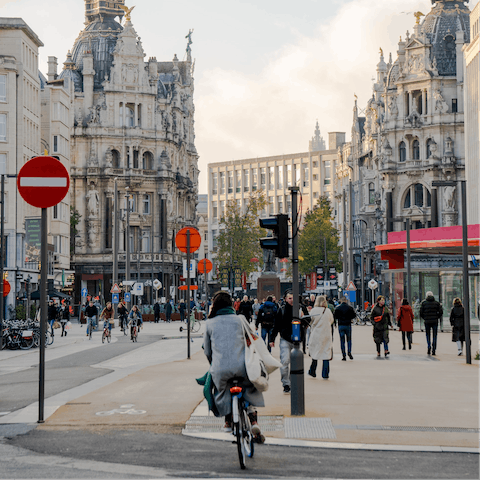 Stay in the historic heart of Antwerp, Belgium's largest city