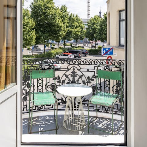 Get to know the neighbourhood from your private balcony