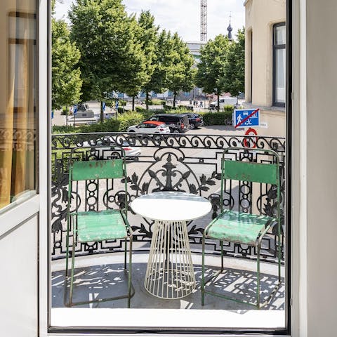 Get to know the neighbourhood from your private balcony