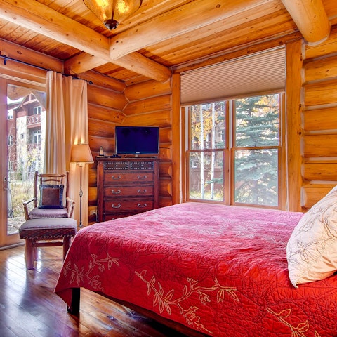 Open up the french doors in the morning and take in the mountain air