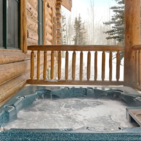 Unwind in the hot tub after a day on the mountain