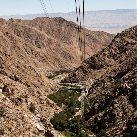 Travel in style on the Palm Springs Aerial Tramway – a ten minute drive away
