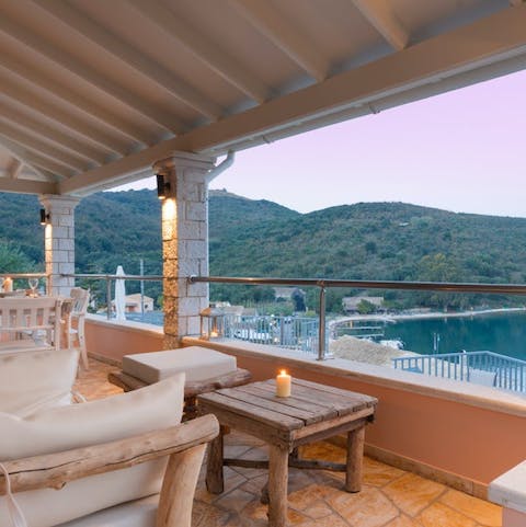 Enjoy fruity cocktails whenever you please on the terrace lounge area