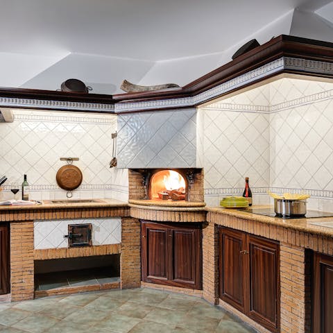 Try your hand at pizza making – you can book a pizzaiolo to come and show you how it's done