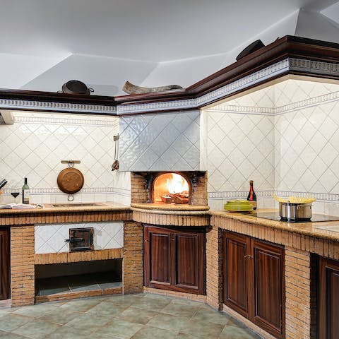Try your hand at pizza making – you can book a pizzaiolo to come and show you how it's done