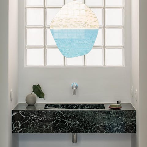 Freshen up in cool, contemporary bathrooms