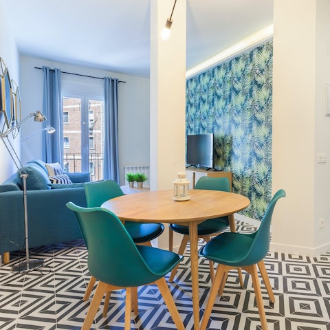 Enjoy a Spanish tortilla at the dining table