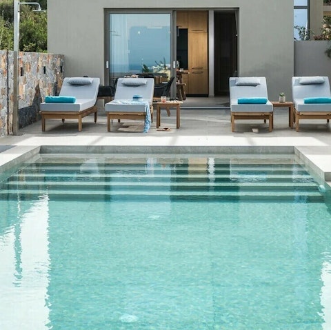 Soak up the sun by the pool