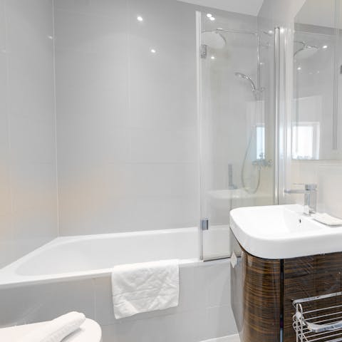 Treat yourself to a long, luxurious soak in the bath